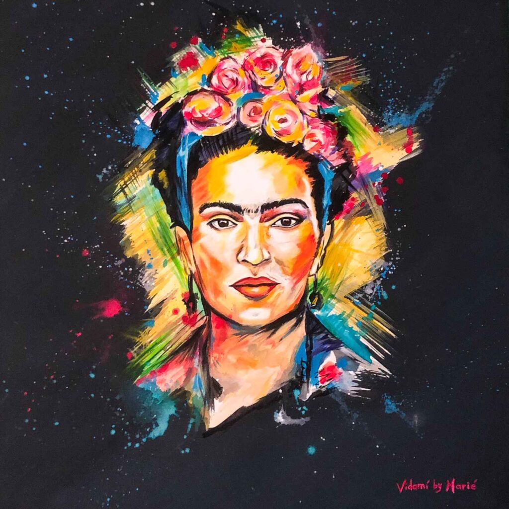 Frida hand-painted